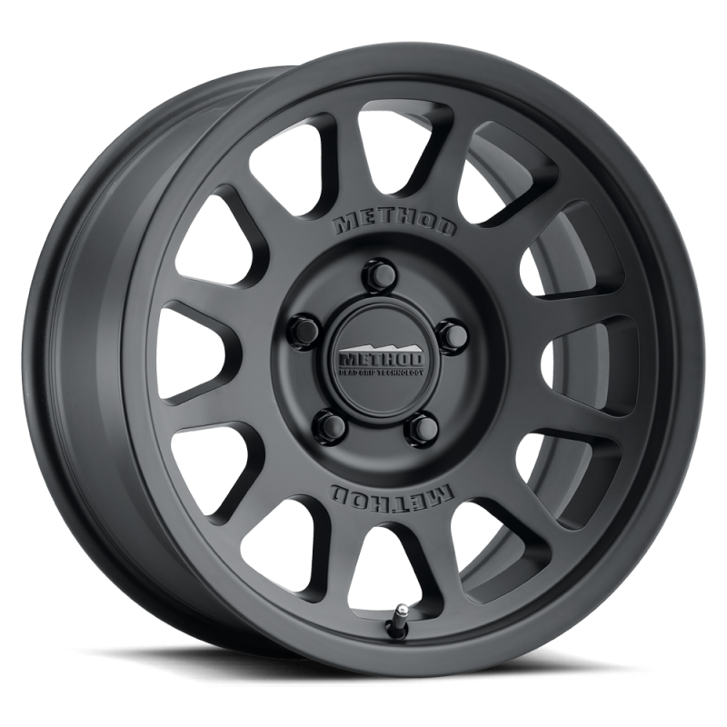 Method MR703 17x8.5 0mm Offset 5x150 110.5mm CB Matte Black Wheel Method MR703 17x8.5 0mm Offset 5x150 110.5mm CB Matte Black Wheel