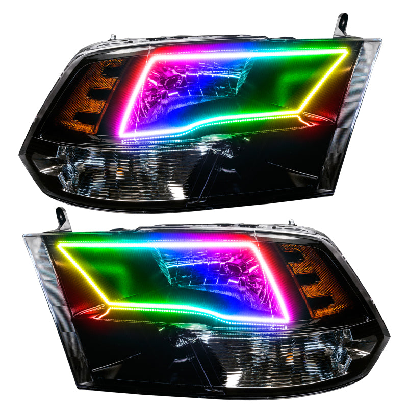 Oracle 09-17 RAM 1500 TRX Quad Pre-Assembled Headlights Blk Housing - w/ BC1 Cntrl SEE WARRANTY Oracle 09-17 RAM 1500 TRX Quad Pre-Assembled Headlights Blk Housing - w/ BC1 Cntrl SEE WARRANTY