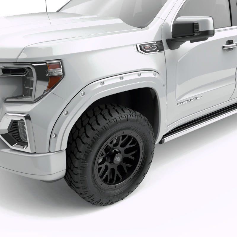 EGR 19-23 Gmc Sierra 1500 Summit Traditional Bolt-On Look Fender Flares White Set Of 4 EGR 19-23 Gmc Sierra 1500 Summit Traditional Bolt-On Look Fender Flares White Set Of 4