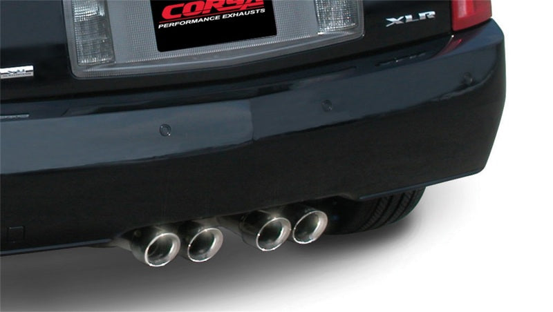 Corsa 2004-2008 Cadillac XLR 4.6L Polished Sport Cat-Back Exhaust Corsa 2004-2008 Cadillac XLR 4.6L Polished Sport Cat-Back Exhaust