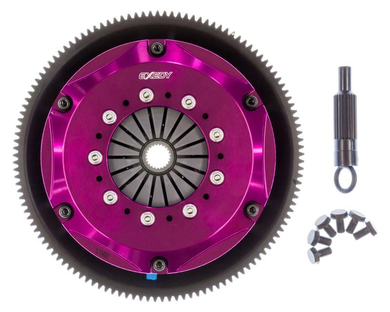 Exedy 1986-1989 Mazda RX-7 R2 Hyper Twin Cerametallic Clutch Sprung Center Disc Push Type Cove Exedy 1986-1989 Mazda RX-7 R2 Hyper Twin Cerametallic Clutch Sprung Center Disc Push Type Cove