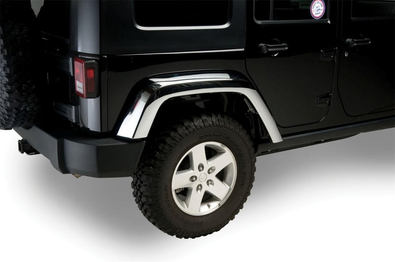 Putco 07-18 Jeep Wrangler Chrome ABS Fender Flares Putco 07-18 Jeep Wrangler Chrome ABS Fender Flares