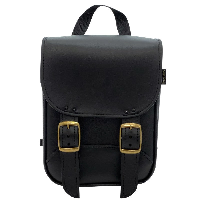 Willie & Max Universal Brass Monkey Sissy Bar Bag (8 inches L x 10 inches H x 4.5 inches W) - Black Willie & Max Universal Brass Monkey Sissy Bar Bag (8 inches L x 10 inches H x 4.5 inches W) - Black