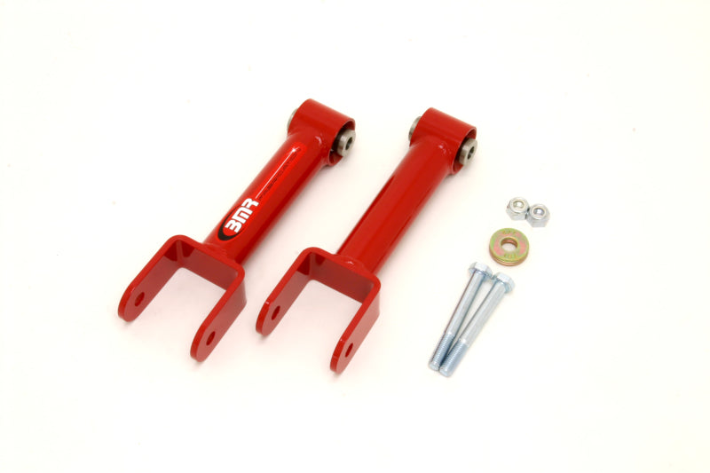 BMR 79-04 Fox Mustang Upper Control Arms Non-Adj. w/ Spherical Bearings - Red BMR 79-04 Fox Mustang Upper Control Arms Non-Adj. w/ Spherical Bearings - Red
