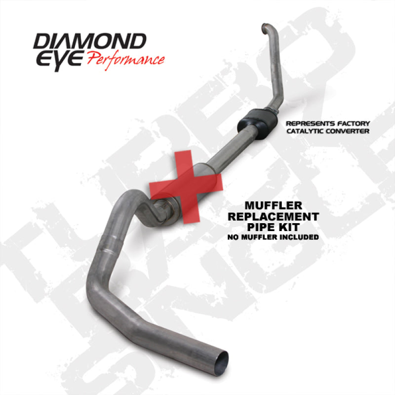 Diamond Eye KIT 4in TB MFLR RPLCMENT PIPE SGL SS 94-97 7 3L F250/F350 PWRSTROKE NFS W CARB EQIV STDS Diamond Eye KIT 4in TB MFLR RPLCMENT PIPE SGL SS 94-97 7 3L F250/F350 PWRSTROKE NFS W CARB EQIV STDS