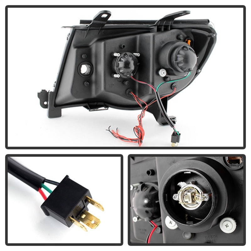 xTune Toyota Tacoma 05-11 Halo Projector Headlights Black PRO-JH-TT05-LED-BK xTune Toyota Tacoma 05-11 Halo Projector Headlights Black PRO-JH-TT05-LED-BK