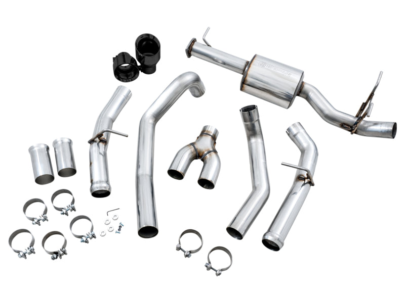 AWE Tuning 19-21 RAM 1500 5.7L (w/Cutouts) 0FG Dual Rear Exit Cat-Back Exhaust - Diamond Black Tips AWE Tuning 19-21 RAM 1500 5.7L (w/Cutouts) 0FG Dual Rear Exit Cat-Back Exhaust - Diamond Black Tips