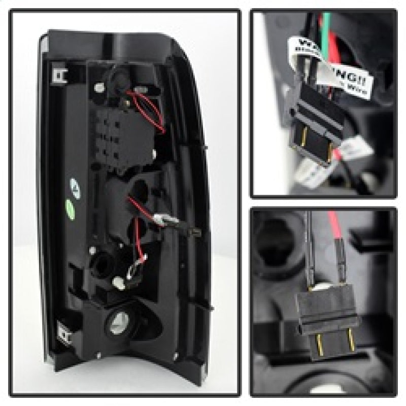 Spyder Chevy Silverado 1500 03-06 (Not Fit Stepside)LED Tail Lights Blk Smke ALT-YD-CS03-LED-BSM Spyder Chevy Silverado 1500 03-06 (Not Fit Stepside)LED Tail Lights Blk Smke ALT-YD-CS03-LED-BSM