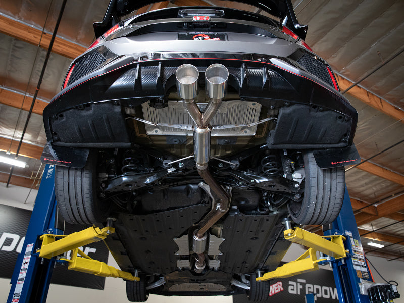 aFe Takeda 2.5in 304SS Axle-Back Exhaust System 17-19 Honda Civic Type R L4-2.0L (t) - Polished Tip aFe Takeda 2.5in 304SS Axle-Back Exhaust System 17-19 Honda Civic Type R L4-2.0L (t) - Polished Tip