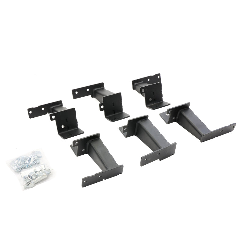 Go Rhino 21-24 Ford Bronco 4dr (Excl. Sport) Brackets for Dominator Xtreme Frame Slider - Tex. Blk Go Rhino 21-24 Ford Bronco 4dr (Excl. Sport) Brackets for Dominator Xtreme Frame Slider - Tex. Blk