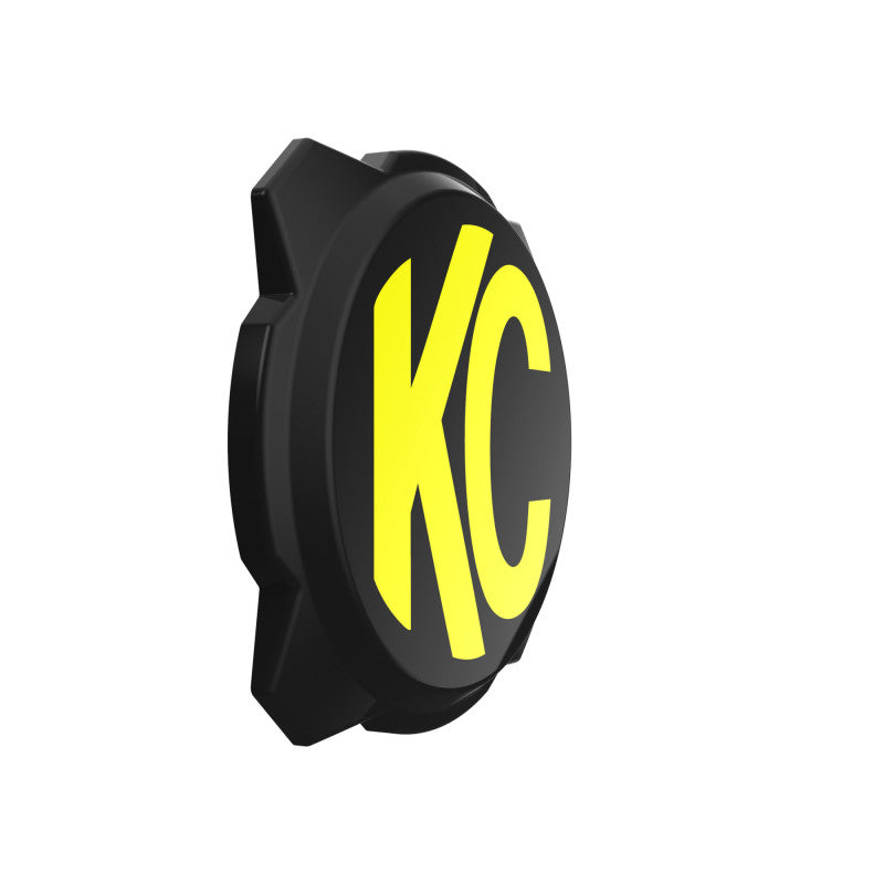 KC HiLiTES 6in. Hard Cover for Gravity Pro6 LED Lights (Single) - Black w/Yellow KC Logo KC HiLiTES 6in. Hard Cover for Gravity Pro6 LED Lights (Single) - Black w/Yellow KC Logo