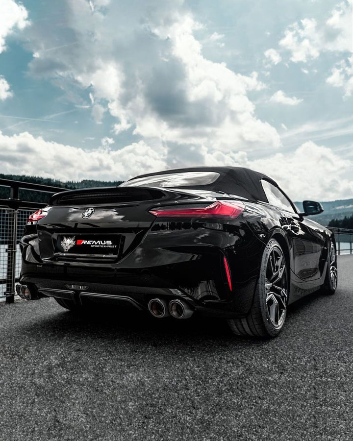 Remus 2018 BMW Z4 M40I Roadster 3.0L Turbo (B58B30C R6 w/GPF) Axle Back Exhaust (Tail Pipes Req) Remus 2018 BMW Z4 M40I Roadster 3.0L Turbo (B58B30C R6 w/GPF) Axle Back Exhaust (Tail Pipes Req)