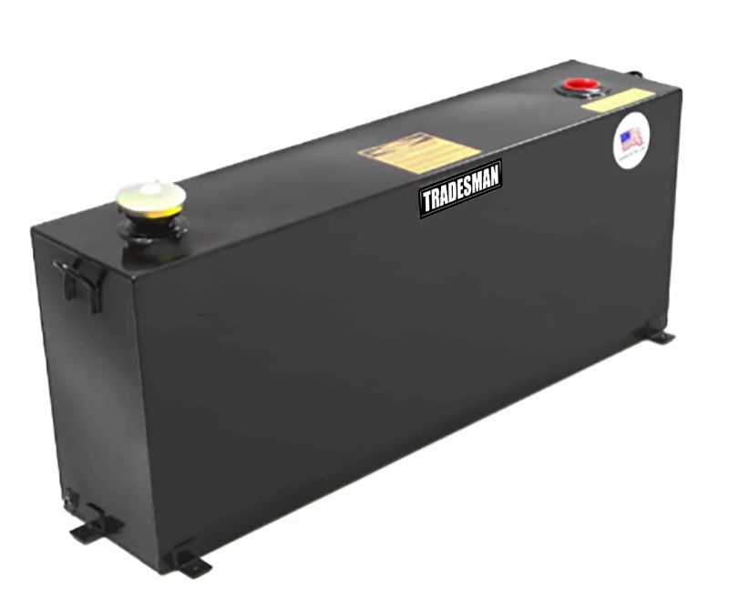 Tradesman Steel Full-Mid Size Vertical Liquid Storage Tank - Black Tradesman Steel Full-Mid Size Vertical Liquid Storage Tank - Black