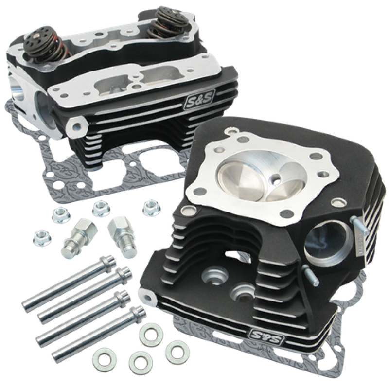 S&S Cycle 08-16 Touring Super Stock 89cc Cylinder Head Kit - Wrinkle Black S&S Cycle 08-16 Touring Super Stock 89cc Cylinder Head Kit - Wrinkle Black