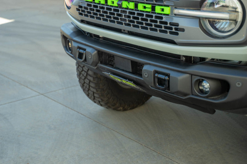 DV8 Offroad 2021 Ford Bronco Capable Bumper Slanted Front License Plate Mount DV8 Offroad 2021 Ford Bronco Capable Bumper Slanted Front License Plate Mount