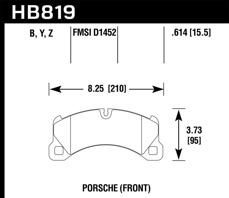 Hawk 11-13 Porsche Cayenne HPS 5.0 Front Brake Pads Hawk 11-13 Porsche Cayenne HPS 5.0 Front Brake Pads