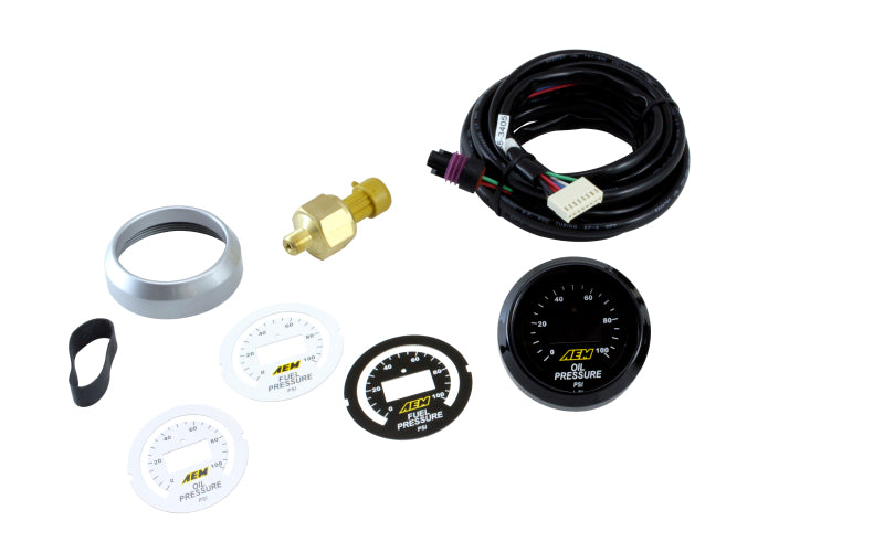 AEM 52mm Pressure (Oil or Fuel) Digital Gauge AEM 52mm Pressure (Oil or Fuel) Digital Gauge