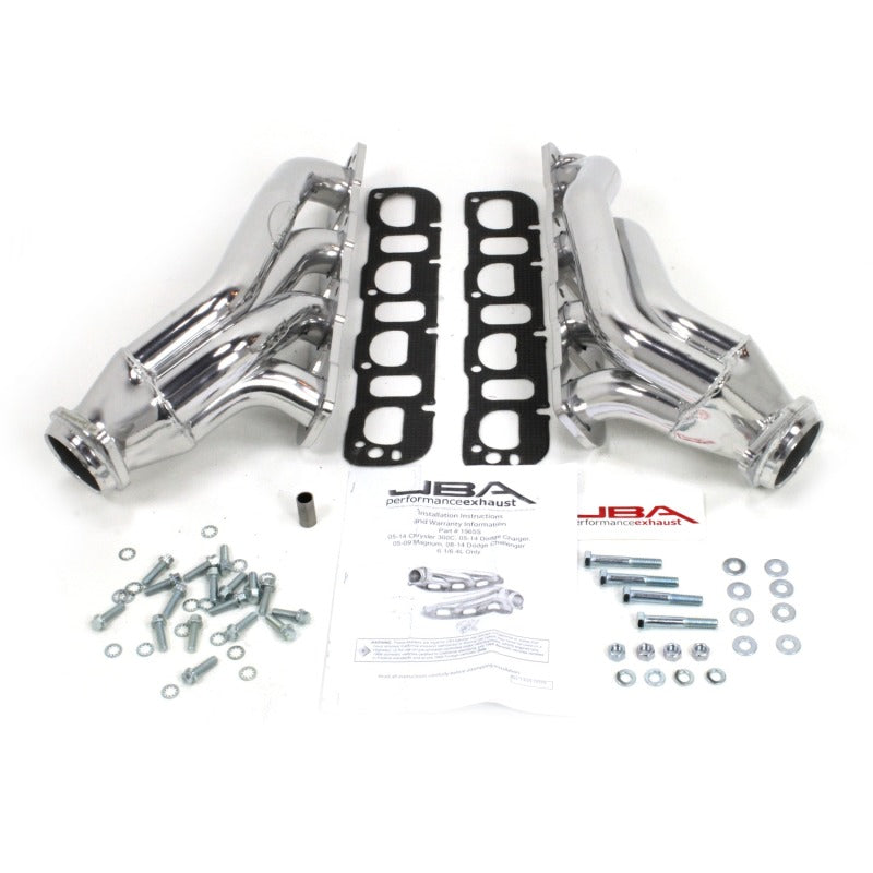 JBA 05-14 Chrysler 6.1/6.4L HEMI 1 7/8in Primary Silver Ctd Cat4Ward Header JBA 05-14 Chrysler 6.1/6.4L HEMI 1 7/8in Primary Silver Ctd Cat4Ward Header