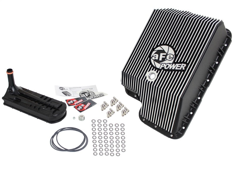 afe Transmission Pan (Black); Ford Diesel Trucks 03-10 V8-6.0/6.4L (td) afe Transmission Pan (Black); Ford Diesel Trucks 03-10 V8-6.0/6.4L (td)