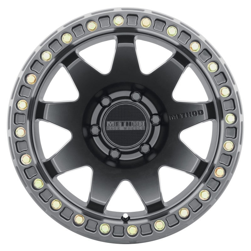 Method MR108 17x9 -44mm Offset 6x5.5 106.25mm CB Matte Black w/BH-H24125-38 Wheel Method MR108 17x9 -44mm Offset 6x5.5 106.25mm CB Matte Black w/BH-H24125-38 Wheel