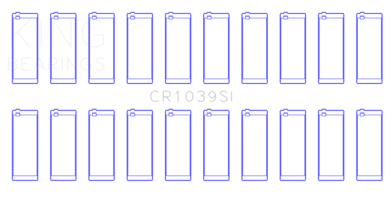 King Engine Bearings Ford 415 (Size +.75) Connecting Rod Bearing Set King Engine Bearings Ford 415 (Size +.75) Connecting Rod Bearing Set