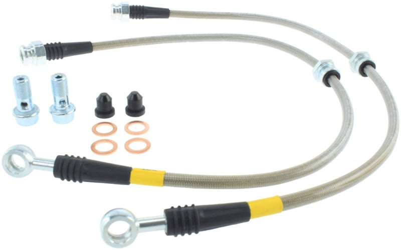 StopTech 06-12 Mitsubishi Eclipse Stainless Steel Front Brake Lines StopTech 06-12 Mitsubishi Eclipse Stainless Steel Front Brake Lines