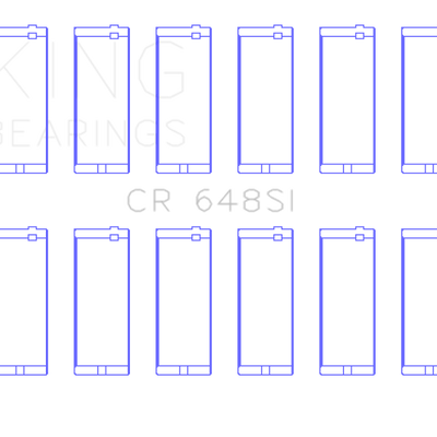 King Engine Bearings Jeep 232CI/242CI/248CI / Rambler 232CI (Size .010) Connecting Rod Bearing Set