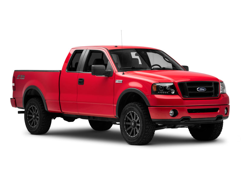 Raxiom 04-08 Ford F-150 Dual LED Halo Projector Headlights- Black Housing (Clear Lens) Raxiom 04-08 Ford F-150 Dual LED Halo Projector Headlights- Black Housing (Clear Lens)