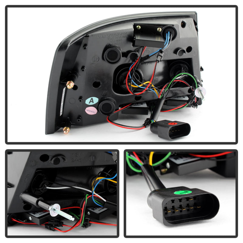 Spyder Audi A6 05-08 4Dr Sedan( not fit Quattro) Light Bar LED Tail Lights Blk ALT-YD-AA605-LBLED-BK Spyder Audi A6 05-08 4Dr Sedan( not fit Quattro) Light Bar LED Tail Lights Blk ALT-YD-AA605-LBLED-BK