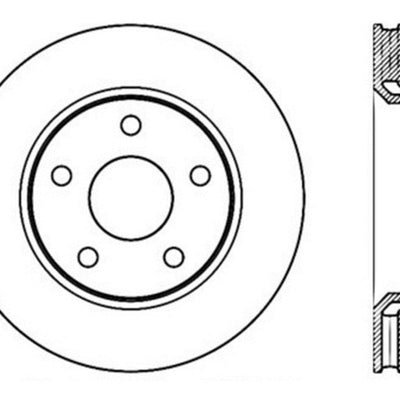 StopTech 07-13 Jeep Wrangler Drilled Left Front Rotor