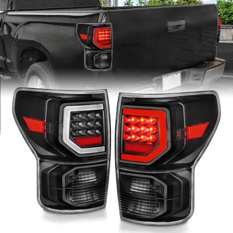 Anzo 07-11 Toyota Tundra Full LED Tailights Black Housing Clear Lens G2 (w/C Light Bars) Anzo 07-11 Toyota Tundra Full LED Tailights Black Housing Clear Lens G2 (w/C Light Bars)