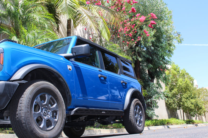 Go Rhino 21-24 Ford Bronco 4WD 4dr (Excl. Bronco Sport) Frame Mount Sliders - Tex. Blk Go Rhino 21-24 Ford Bronco 4WD 4dr (Excl. Bronco Sport) Frame Mount Sliders - Tex. Blk