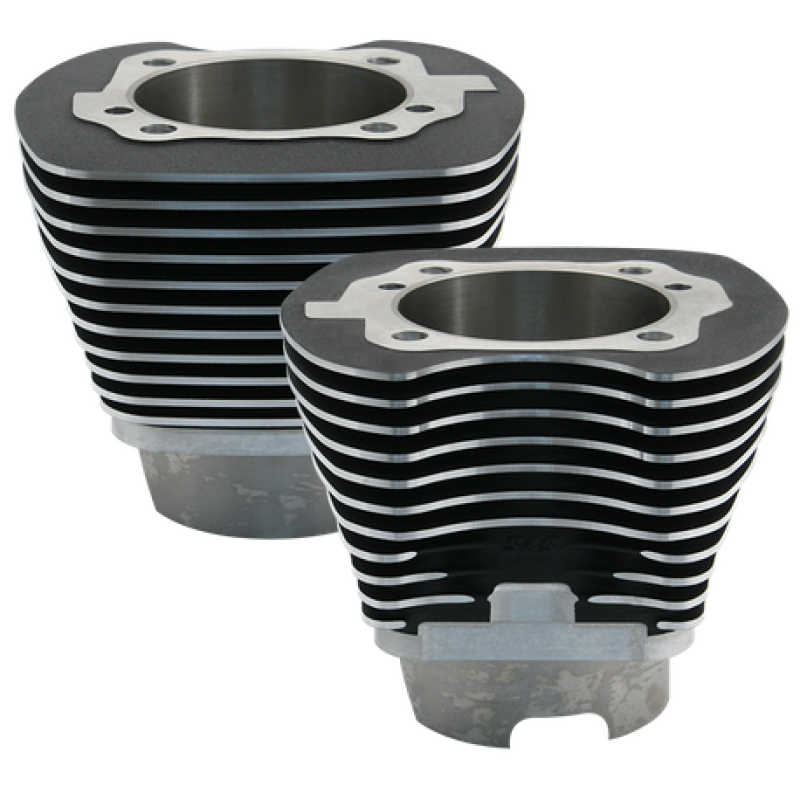 S&S Cycle 1999+ BT 4-1/8in Bore Cylinder Set For 124in & 124in Hot Set Up Kits - Wrinkle Black S&S Cycle 1999+ BT 4-1/8in Bore Cylinder Set For 124in & 124in Hot Set Up Kits - Wrinkle Black