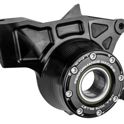 Performance Machine UTV Bearing Carrier Assembly - Black Ano