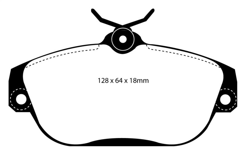 EBC 91-93 Volvo 740 2.3 (ABS) (Girling) Yellowstuff Front Brake Pads EBC 91-93 Volvo 740 2.3 (ABS) (Girling) Yellowstuff Front Brake Pads