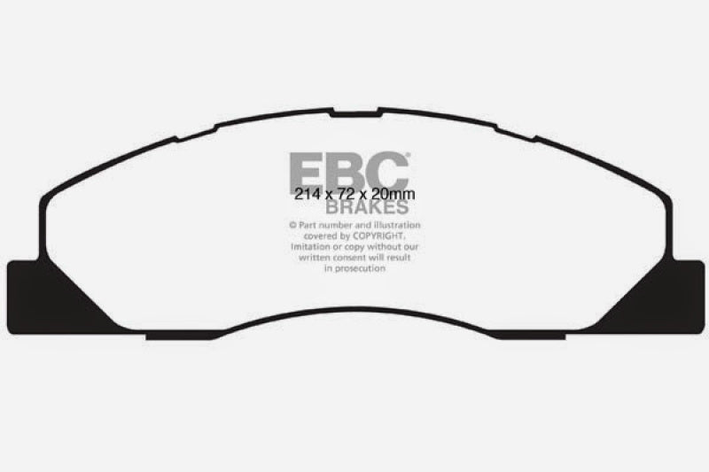 EBC 09-11 Dodge Ram 2500 Pick-up 5.7 2WD/4WD Extra Duty Front Brake Pads EBC 09-11 Dodge Ram 2500 Pick-up 5.7 2WD/4WD Extra Duty Front Brake Pads