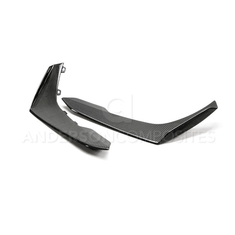 Anderson Composites 17-18 Chevy Camaro ZL1 1LE Type-LE Carbon Fiber Front Bumper Canards Anderson Composites 17-18 Chevy Camaro ZL1 1LE Type-LE Carbon Fiber Front Bumper Canards