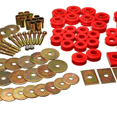 Energy 64-67 Buick Century/Regal/Grand National/Skylark/Special Red Body Mount Set