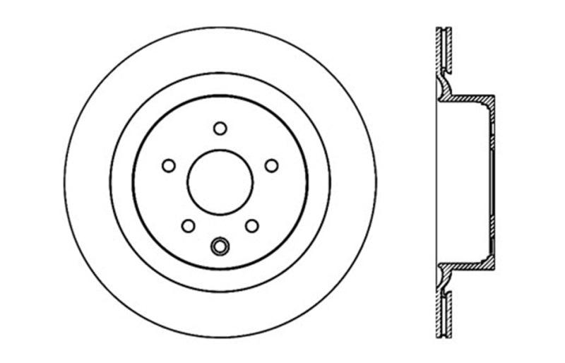 StopTech Nissan 370z / Infiniti G37 SportStop Drilled Rear Right Rotor StopTech Nissan 370z / Infiniti G37 SportStop Drilled Rear Right Rotor