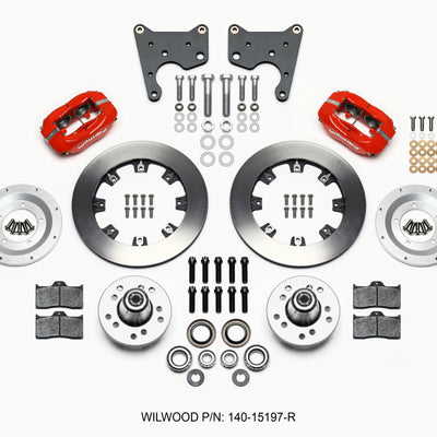 Wilwood Forged Dynalite Front Kit 12.19in Red 65-72 CDP C Body -Drum