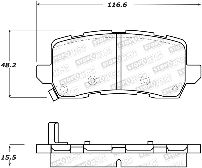 StopTech Street Brake Pads - Rear StopTech Street Brake Pads - Rear