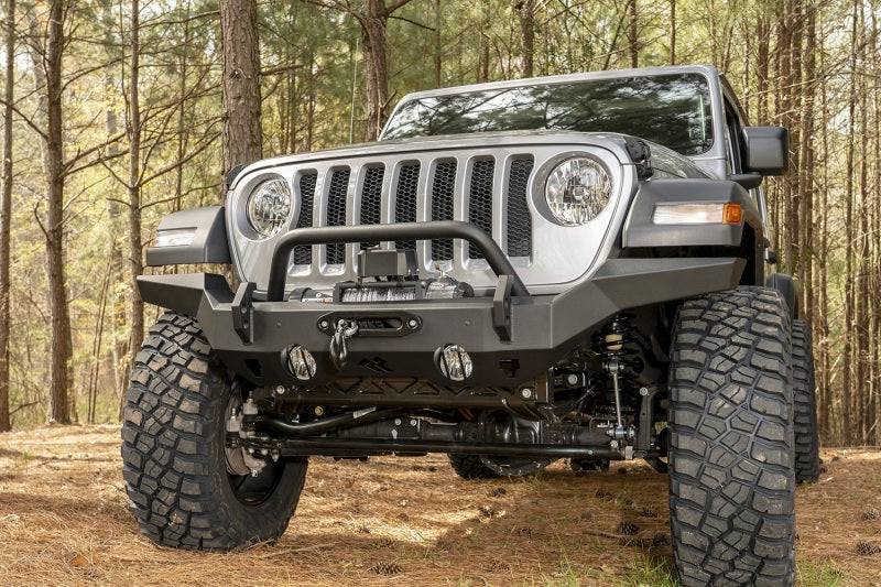 Rugged Ridge HD Bumper Full Width Front 07-18 Jeep Wrangler JK 18-20 Jeep Wrangler JL 2020 JT Rugged Ridge HD Bumper Full Width Front 07-18 Jeep Wrangler JK 18-20 Jeep Wrangler JL 2020 JT