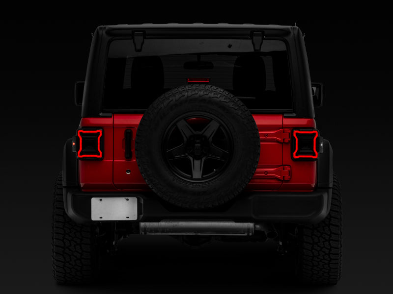 Raxiom 18-22 Jeep Wrangler JL Axial Series Plateau LED Tail Lights- Black Housing (Smoked Lens) Raxiom 18-22 Jeep Wrangler JL Axial Series Plateau LED Tail Lights- Black Housing (Smoked Lens)