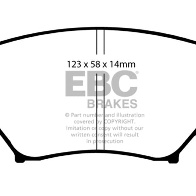 EBC 06-15 Mazda Miata MX5 2.0 Greenstuff Front Brake Pads