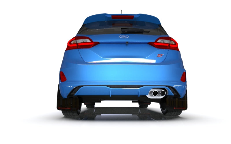 Rally Armor 18-23 Ford Fiesta ST MK8 Black UR Mud Flap w/Blue Logo Rally Armor 18-23 Ford Fiesta ST MK8 Black UR Mud Flap w/Blue Logo