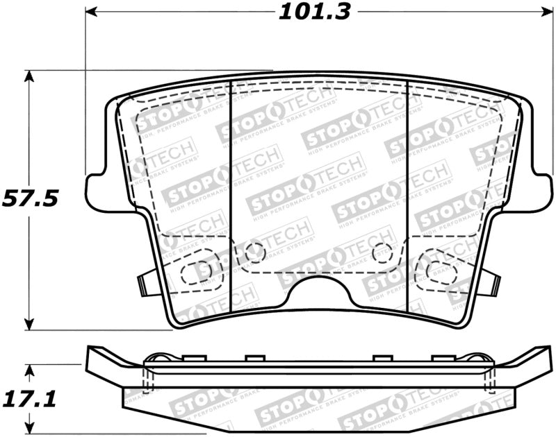 StopTech Sport Brake Pads w/Shims and Hardware - Rear StopTech Sport Brake Pads w/Shims and Hardware - Rear