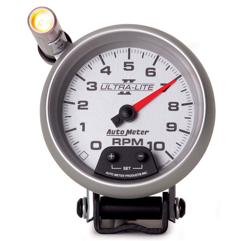 Autometer Ultra-Lite II 3-3/4in 10000 RPM Pedestal Mount Mini-Monster Tachometer Autometer Ultra-Lite II 3-3/4in 10000 RPM Pedestal Mount Mini-Monster Tachometer