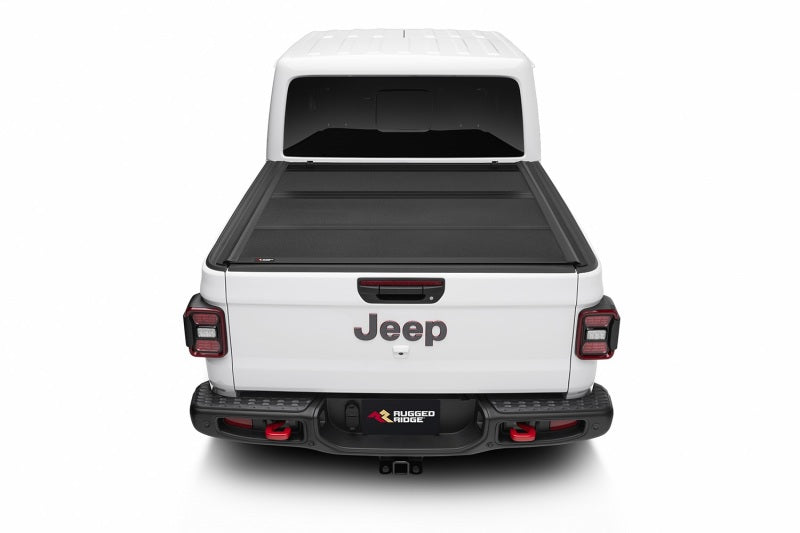 Rugged Ridge Armis Hard Folding With LINE-X Bed Cover 2020 JT Rugged Ridge Armis Hard Folding With LINE-X Bed Cover 2020 JT