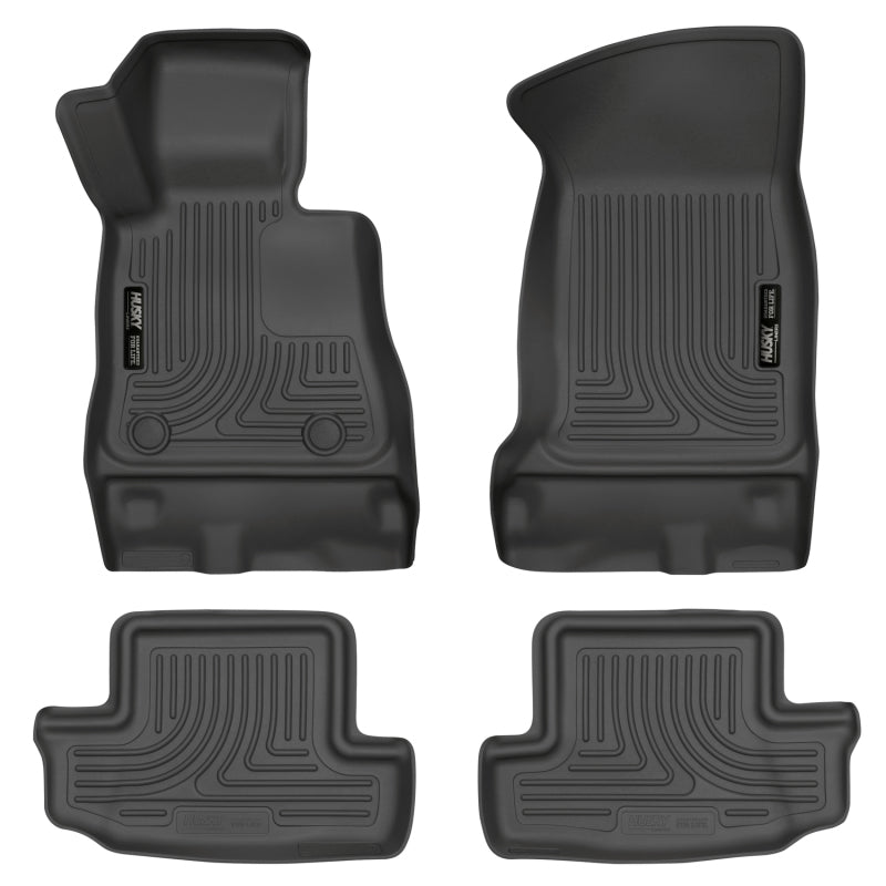 Husky Liners 16-17 Chevy Camaro WeatherBeater Front and Second Row Black Floor Liners Husky Liners 16-17 Chevy Camaro WeatherBeater Front and Second Row Black Floor Liners