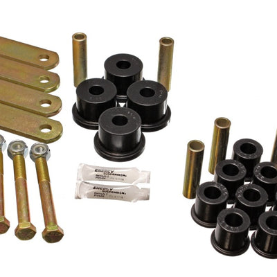 Energy Suspension 64-73 Ford Mustang Black Heavy Duty Shackle Set